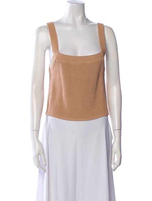 Reformation Square Neckline Sleeveless Crop Top