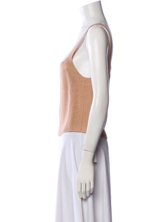 Reformation Square Neckline Sleeveless Crop Top