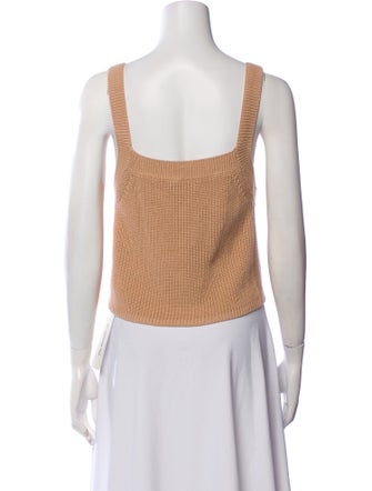 Reformation Square Neckline Sleeveless Crop Top