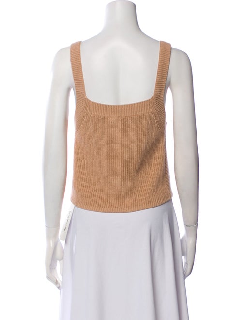 Reformation Square Neckline Sleeveless Crop Top