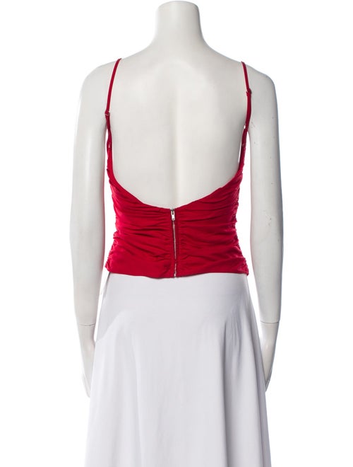 Reformation Square Neckline Sleeveless Crop Top