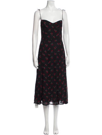 Reformation Floral Print Long Dress