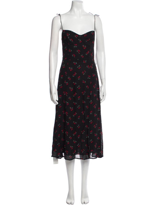 Reformation Floral Print Long Dress