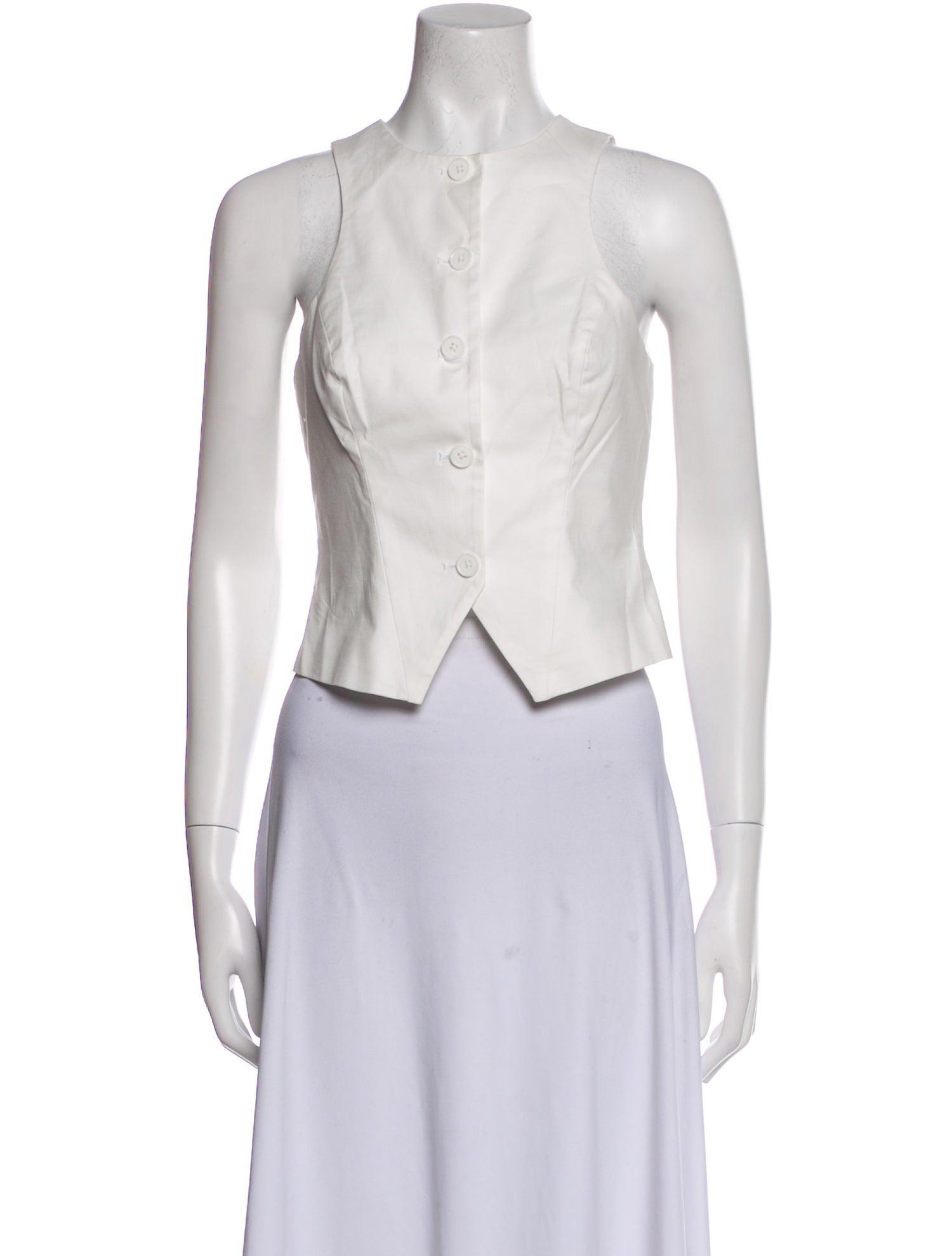 Reformation V-Neck Sleeveless Crop Top