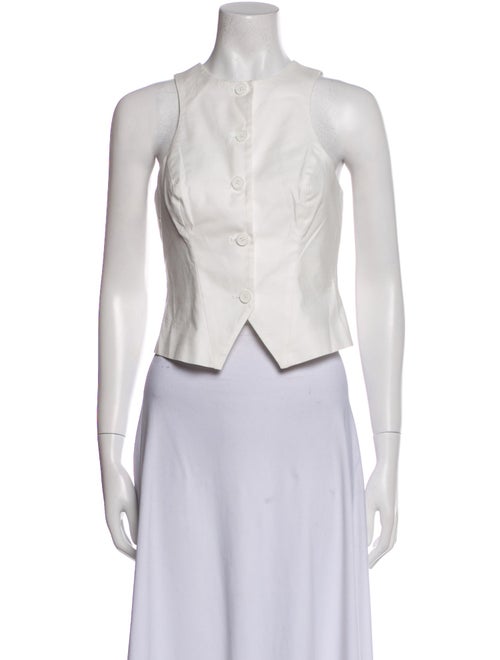 Reformation V-Neck Sleeveless Crop Top