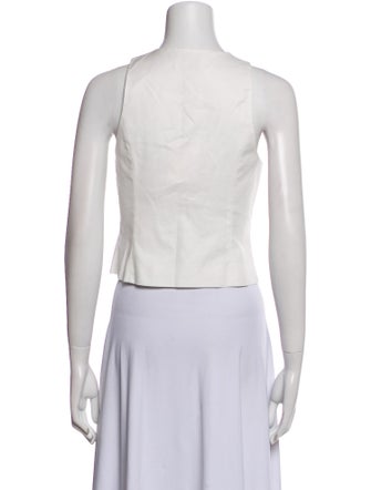 Reformation V-Neck Sleeveless Crop Top