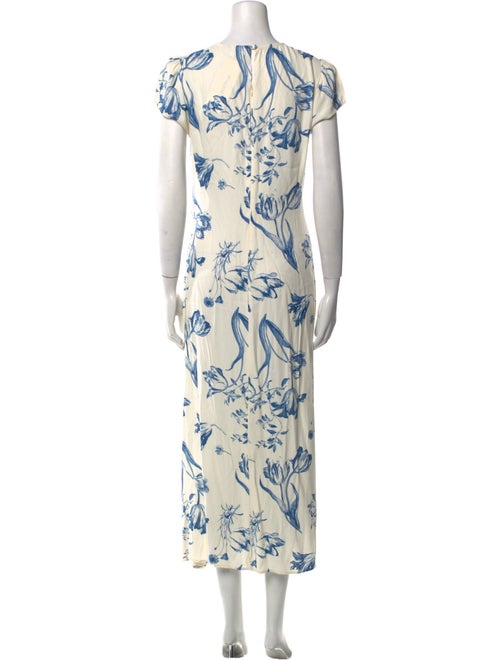 Reformation Floral Print Long Dress