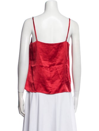 Reformation Square Neckline Sleeveless Crop Top