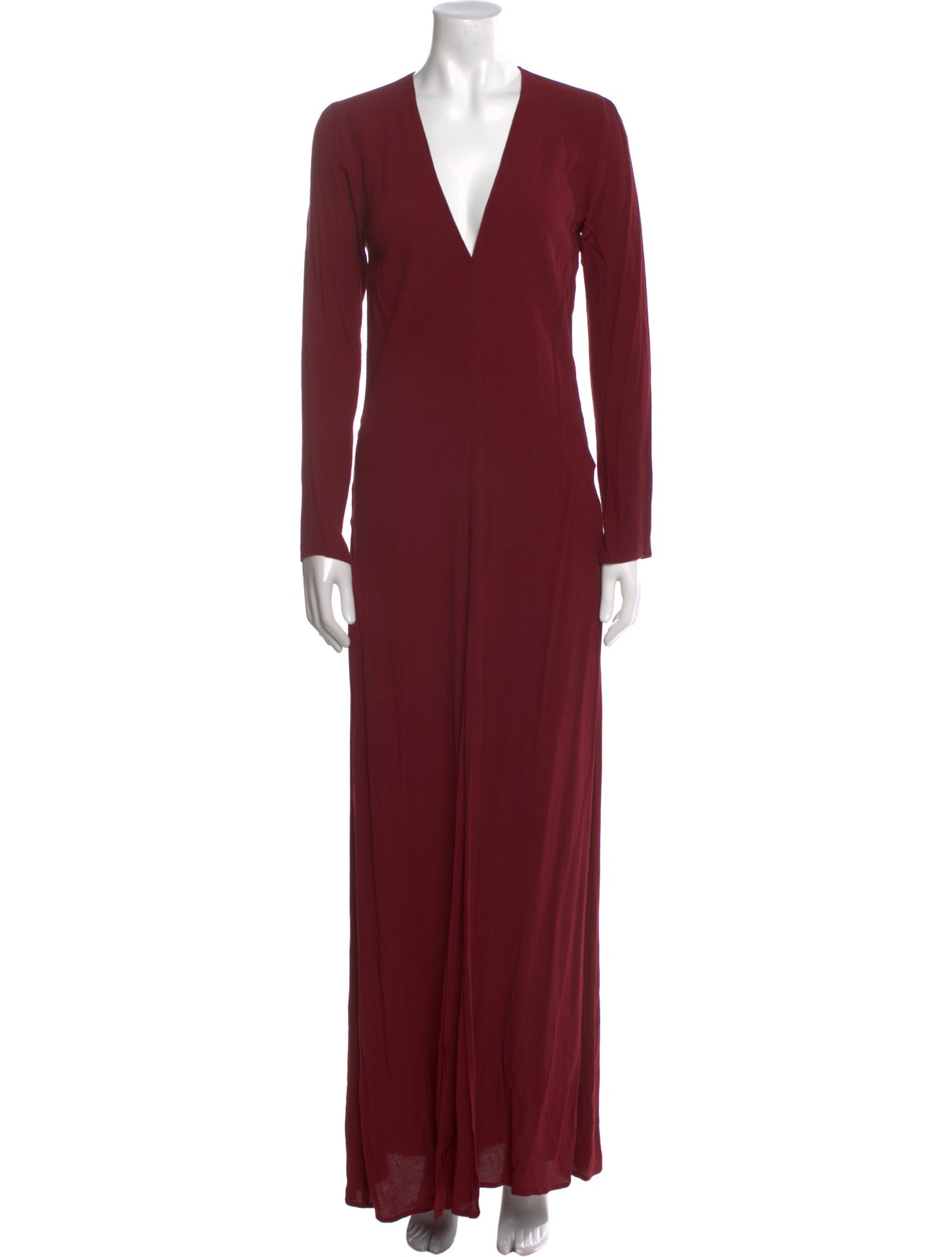 Reformation V-Neck Long Dress