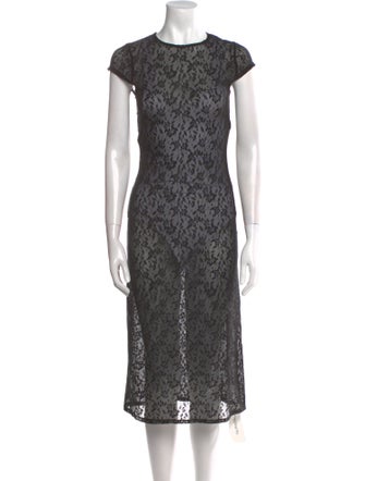 Reformation Lace Pattern Midi Length Dress