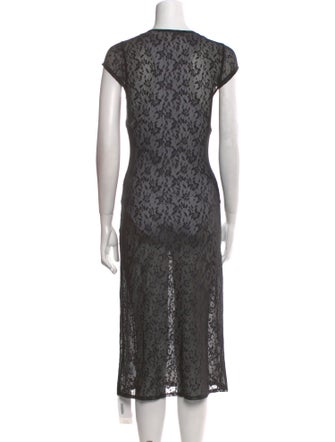 Reformation Lace Pattern Midi Length Dress