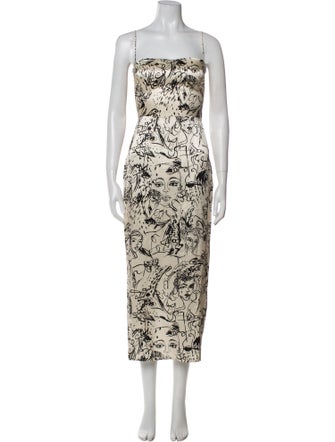 Reformation Printed Long Dress