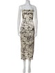 Reformation Printed Long Dress