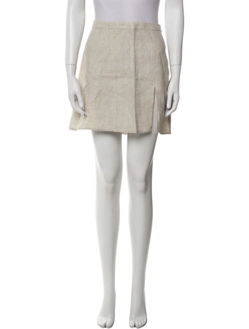 Reformation Linen Mini Skirt
