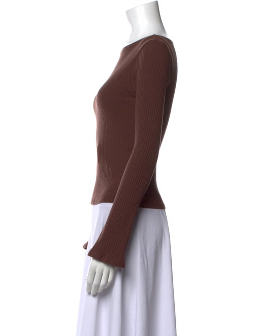 Reformation Bateau Neckline Long Sleeve Top