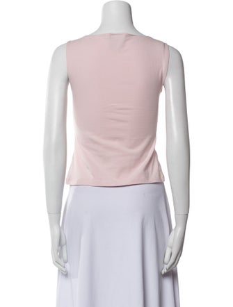 Reformation Bateau Neckline Sleeveless Crop Top