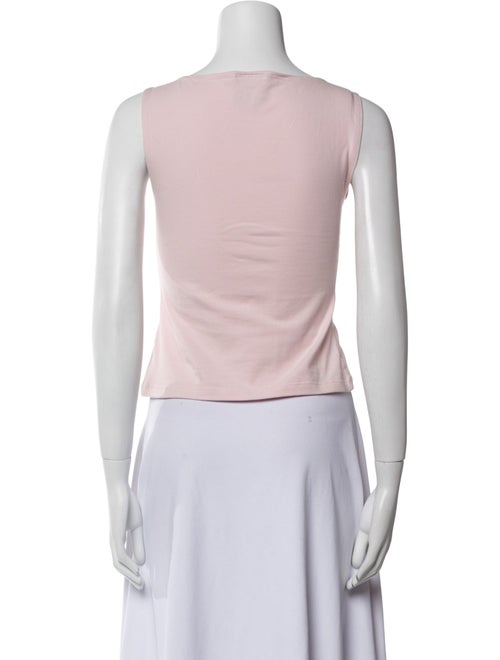 Reformation Bateau Neckline Sleeveless Crop Top