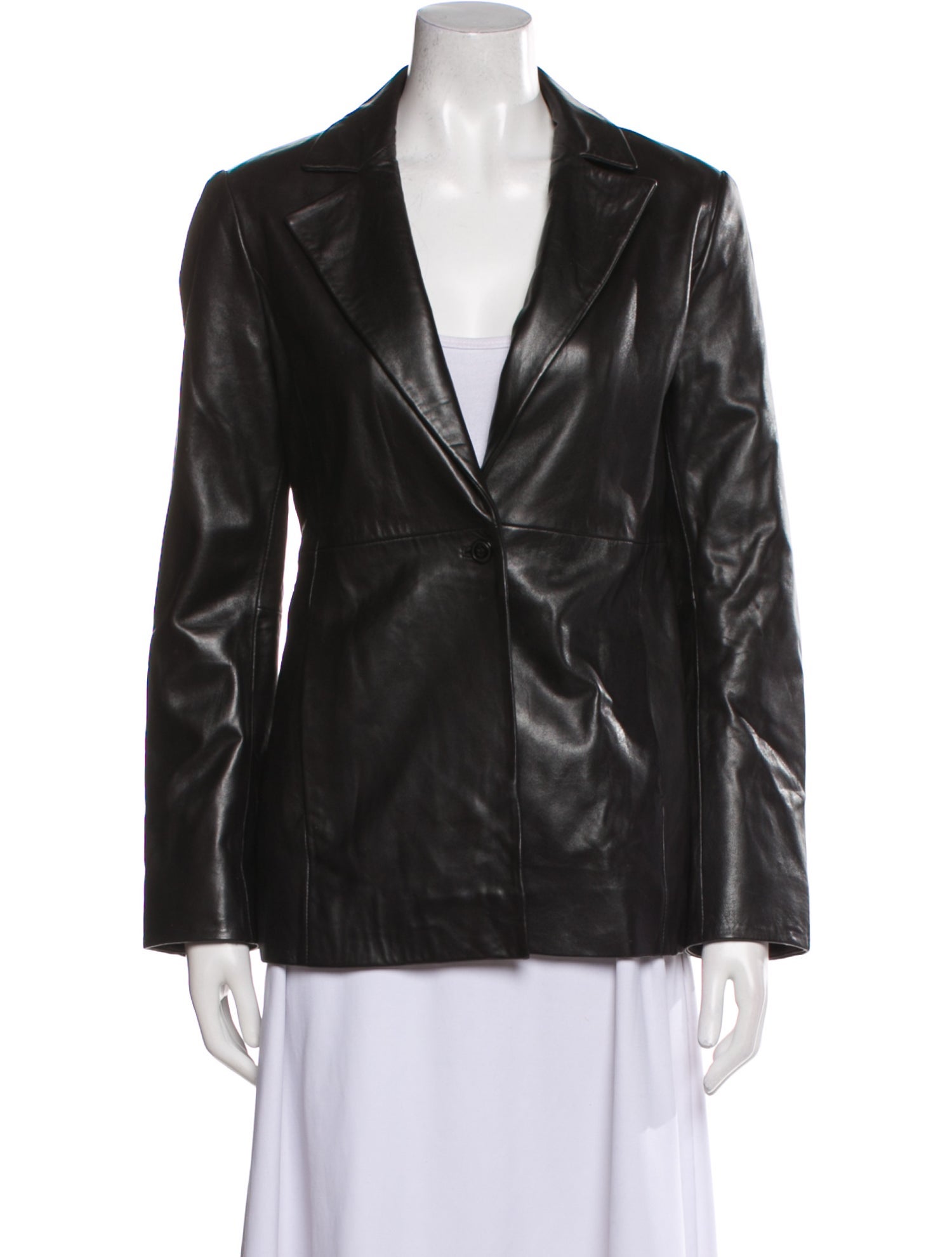 Reformation Lamb Leather Blazer