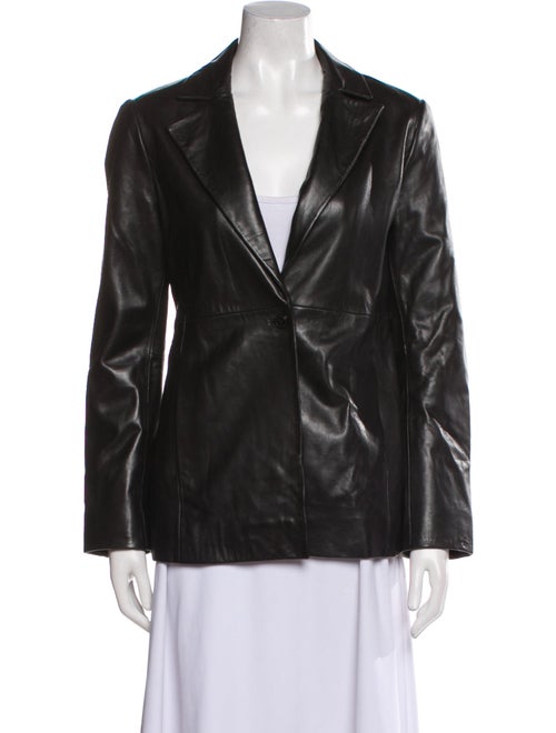 Reformation Lamb Leather Blazer