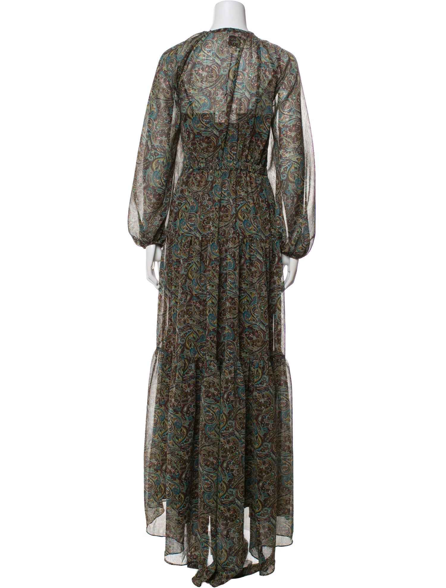 Reformation Paisley Print Long Dress w/ Tags
