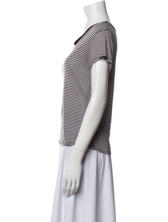 Reformation Striped Scoop Neck T-Shirt