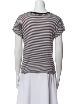 Reformation Striped Scoop Neck T-Shirt