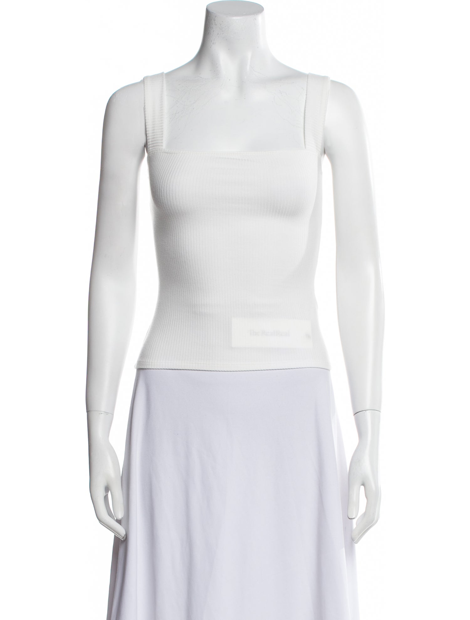 Reformation Square Neckline Sleeveless Crop Top