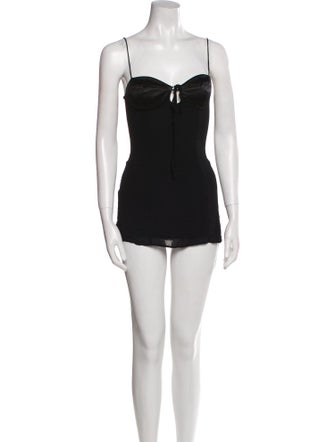 Reformation Square Neckline Mini Dress