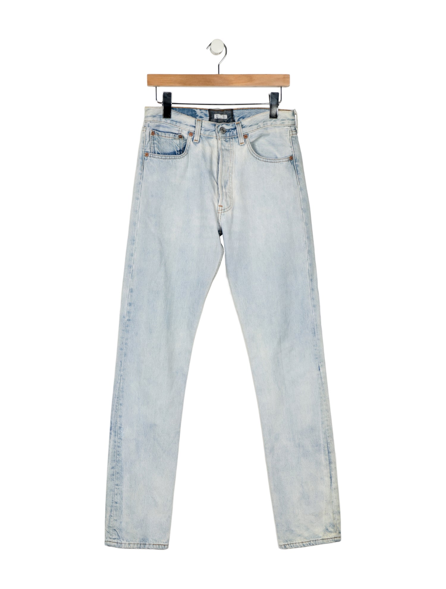 Reformation High-Rise Straight Leg Jeans