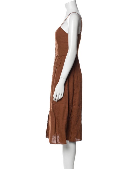 Reformation Linen Midi Length Dress