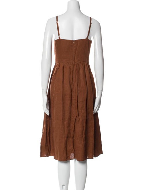 Reformation Linen Midi Length Dress
