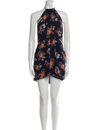 Reformation Floral Print Mini Dress
