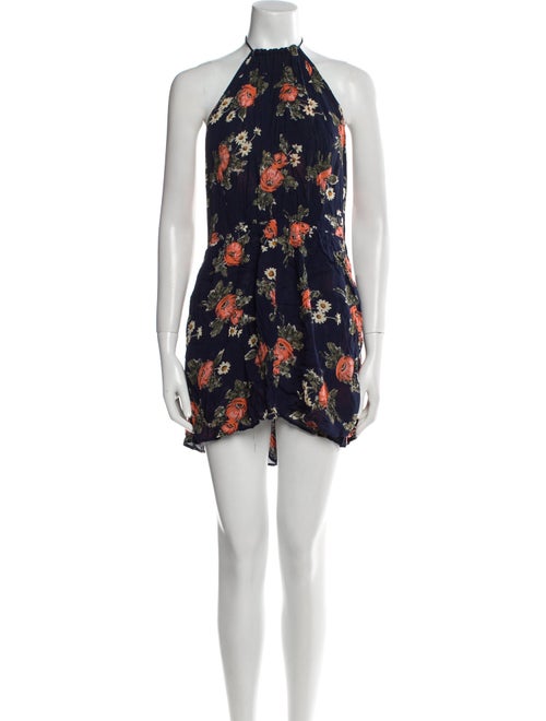 Reformation Floral Print Mini Dress