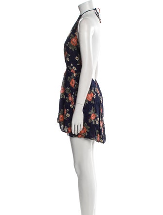 Reformation Floral Print Mini Dress