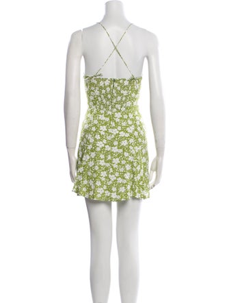 Reformation Floral Print Mini Dress