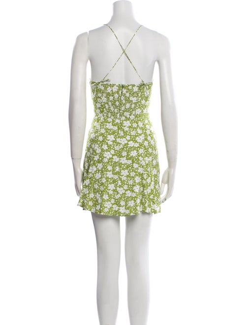 Reformation Floral Print Mini Dress