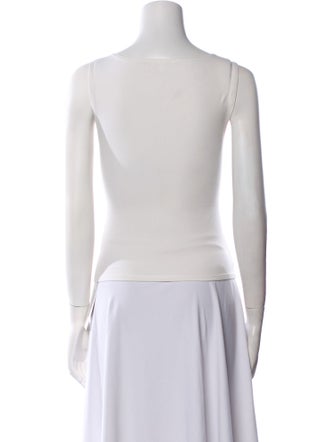 Reformation Bateau Neckline Sleeveless Top