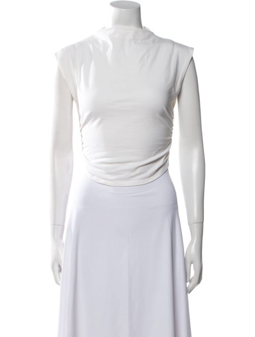 Reformation Bateau Neckline Sleeveless Crop Top