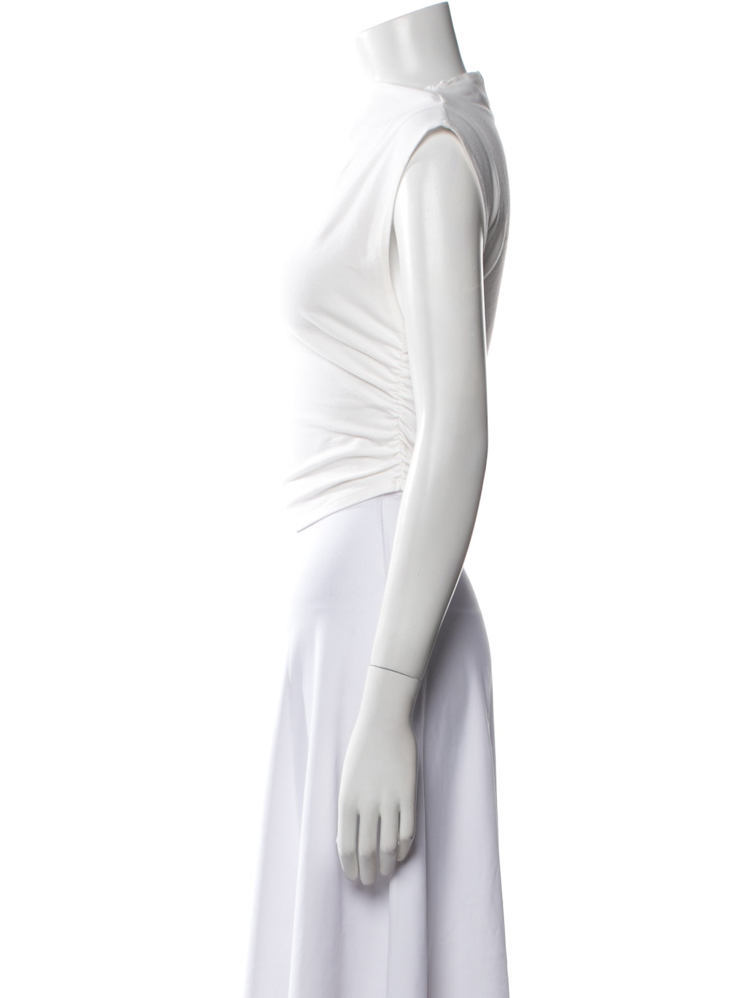 Reformation Bateau Neckline Sleeveless Crop Top