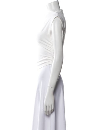 Reformation Bateau Neckline Sleeveless Crop Top