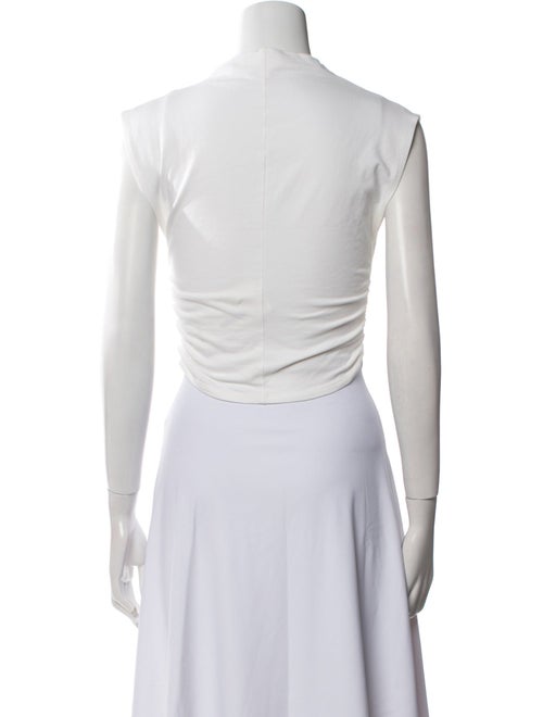 Reformation Bateau Neckline Sleeveless Crop Top