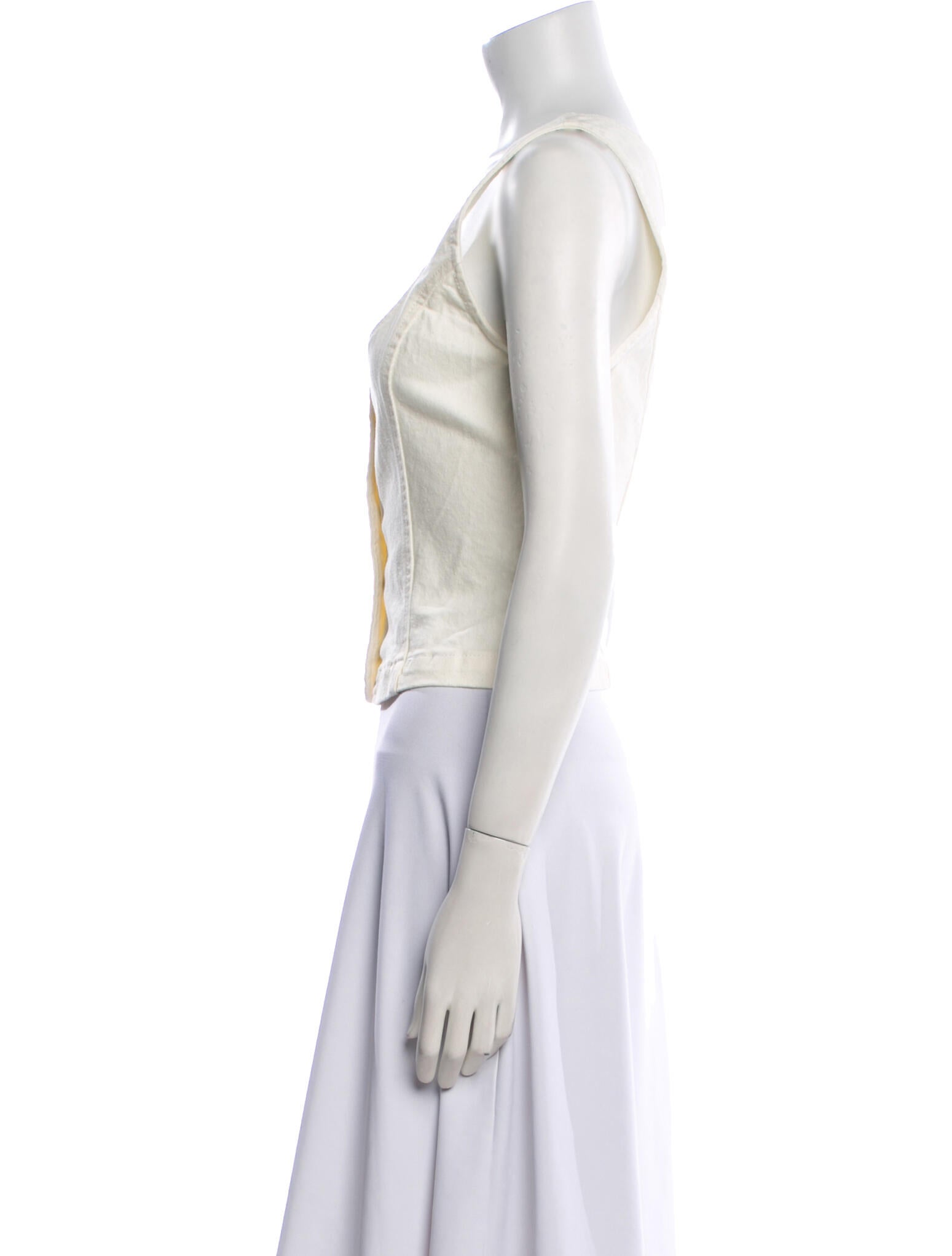 Reformation Square Neckline Sleeveless Crop Top