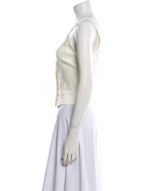 Reformation Square Neckline Sleeveless Crop Top