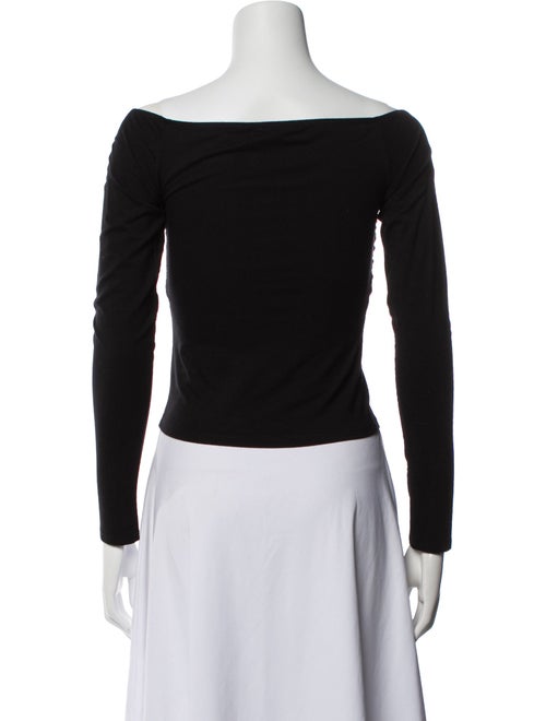 Reformation Off-The-Shoulder Long Sleeve Crop Top