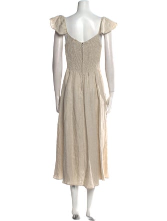 Reformation Linen Long Dress