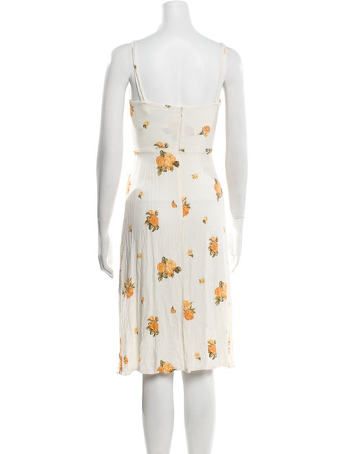 Reformation Floral Print Knee-Length Dress
