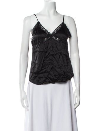 Reformation Silk V-Neck Top