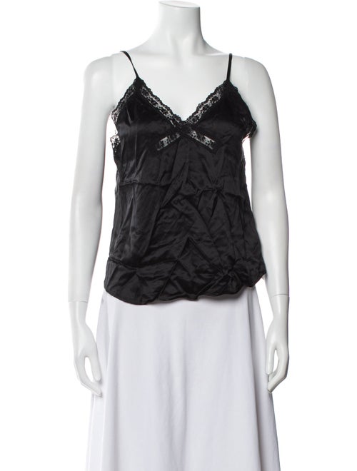 Reformation Silk V-Neck Top