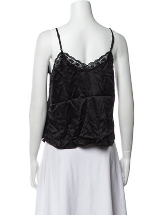 Reformation Silk V-Neck Top