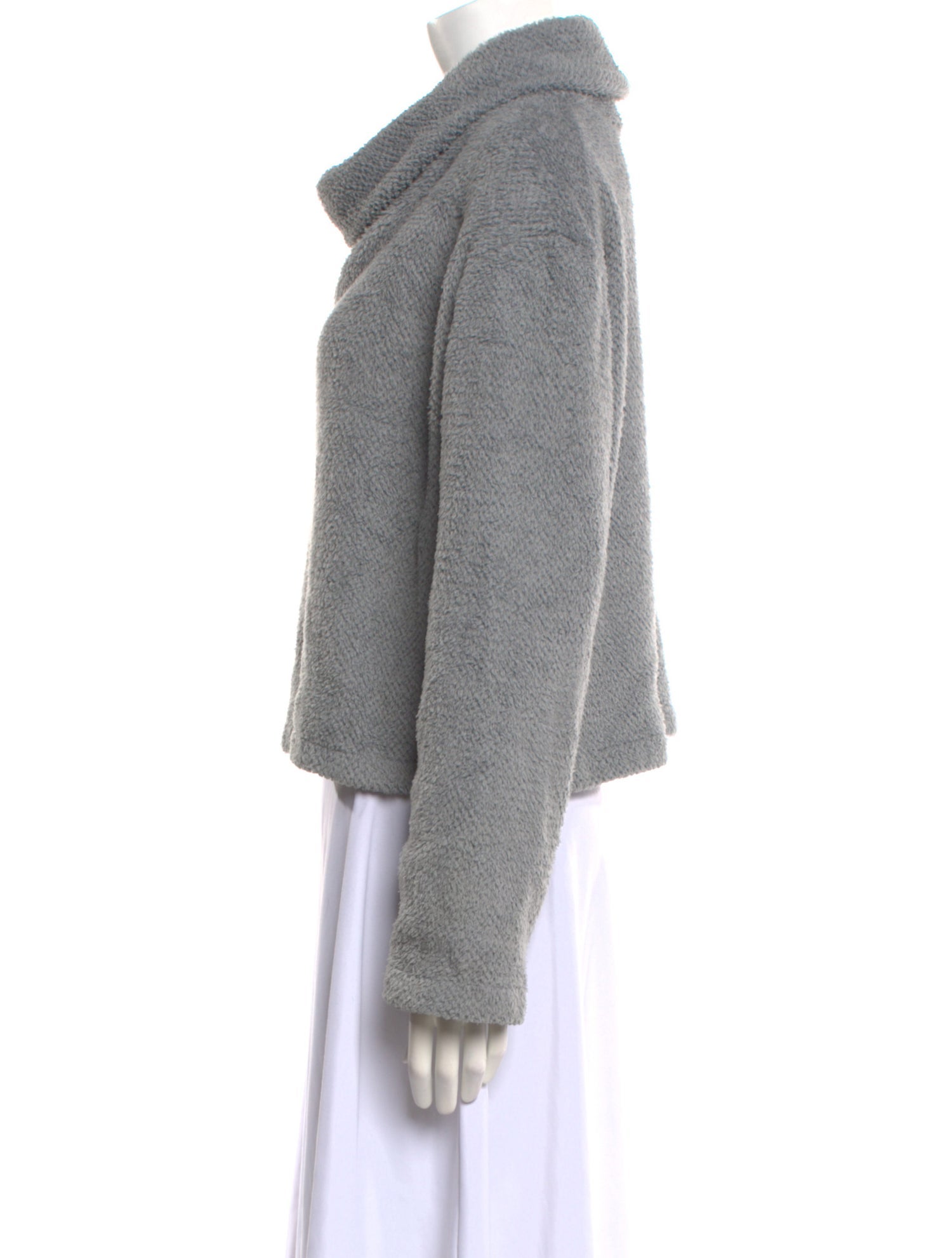 Reformation Fleece Cowl Neck Sweater